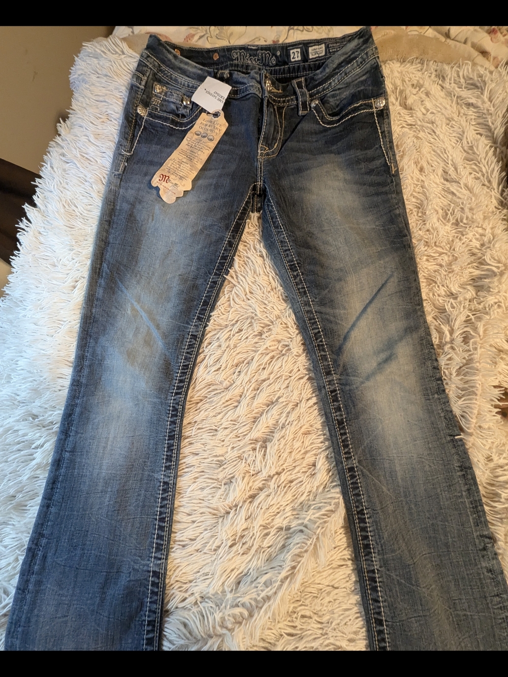 Miss Me Women's Bootcut Jeans in Medium Blue Wash